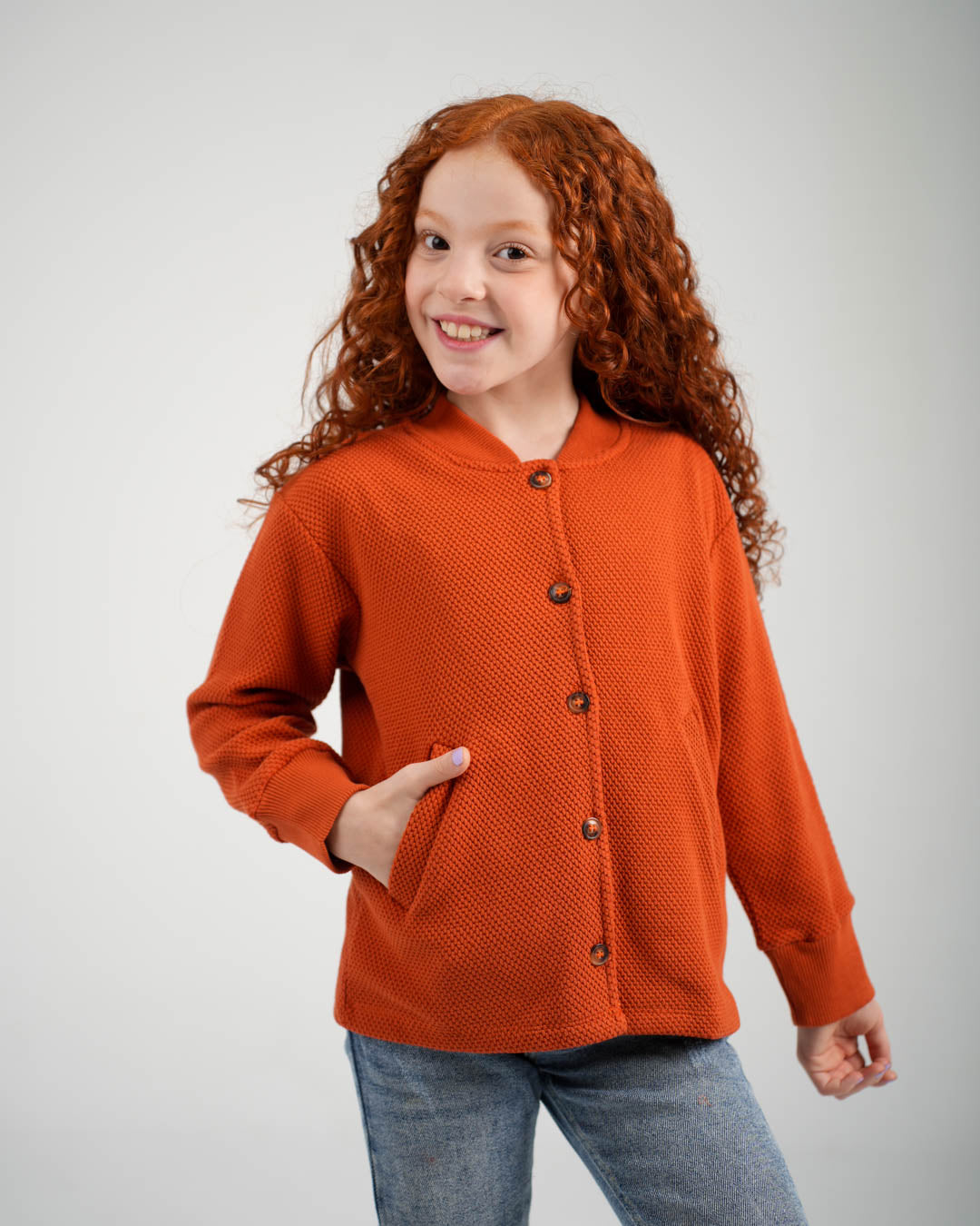 Girls Jacquard Overshirt