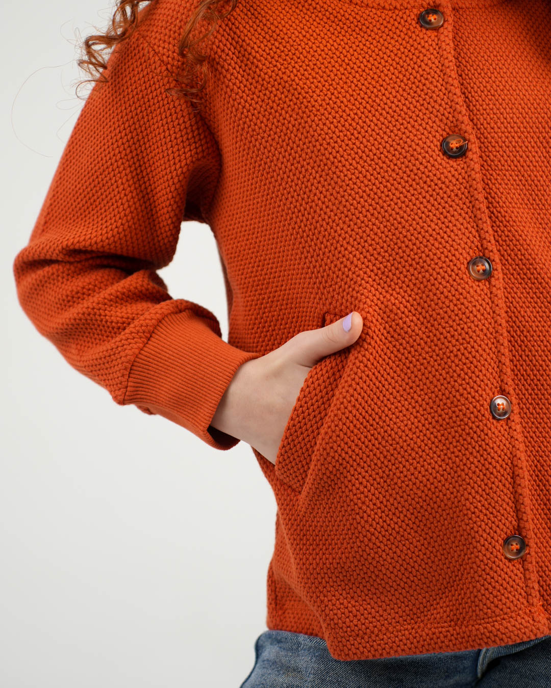 Girls Jacquard Overshirt