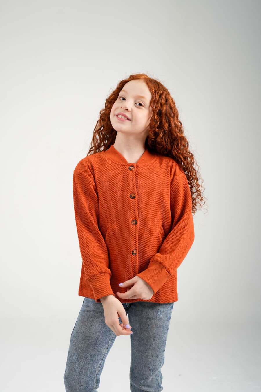 Girls Jacquard Overshirt