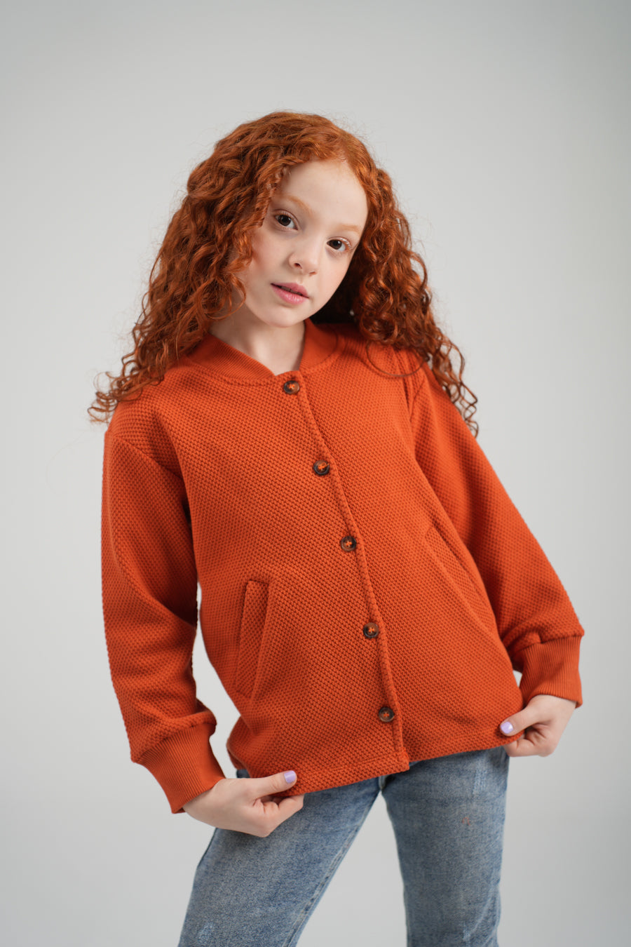 Girls Jacquard Overshirt