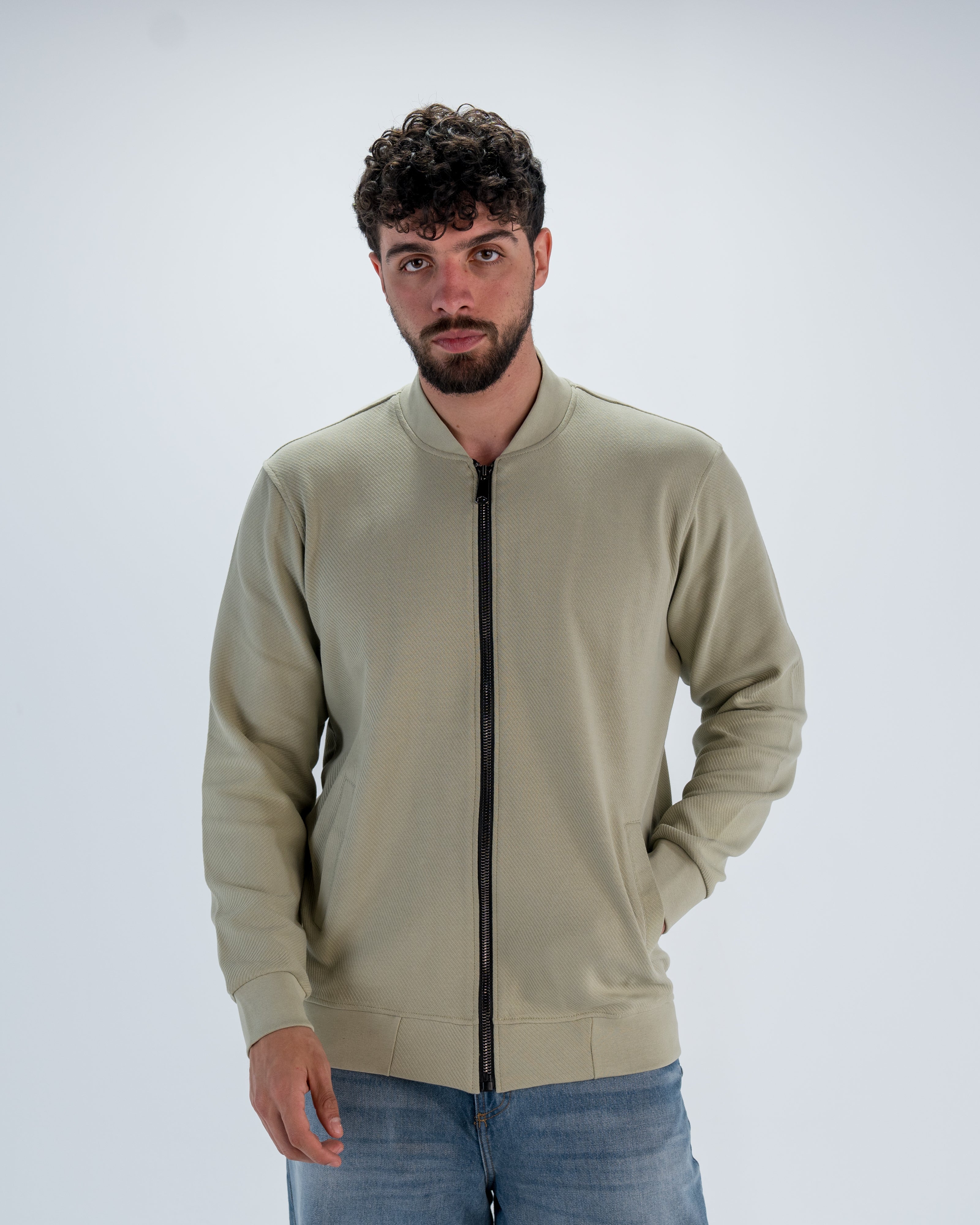 Men jacquard sweatshirt