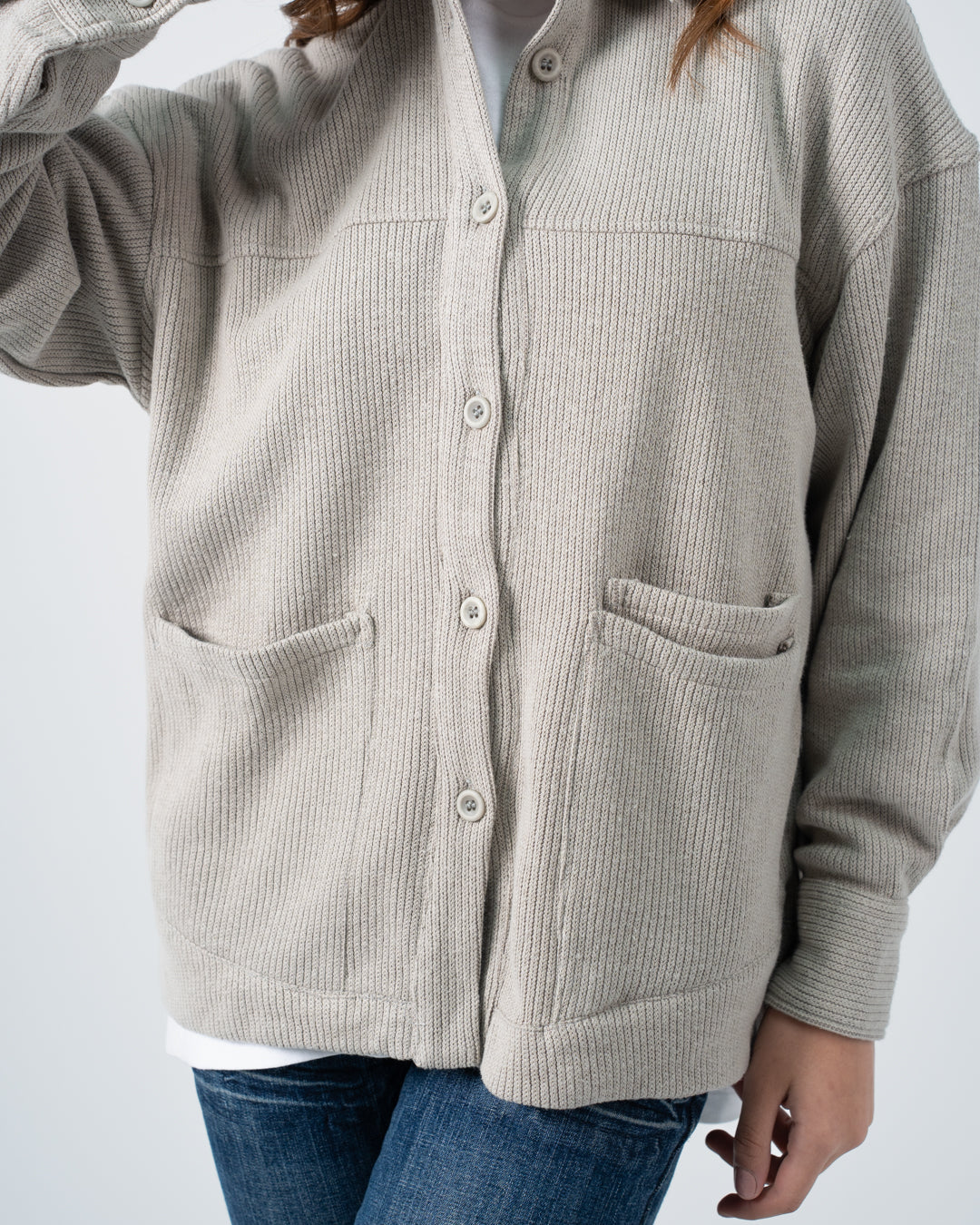 قميص جاكار بناتي بأزرار