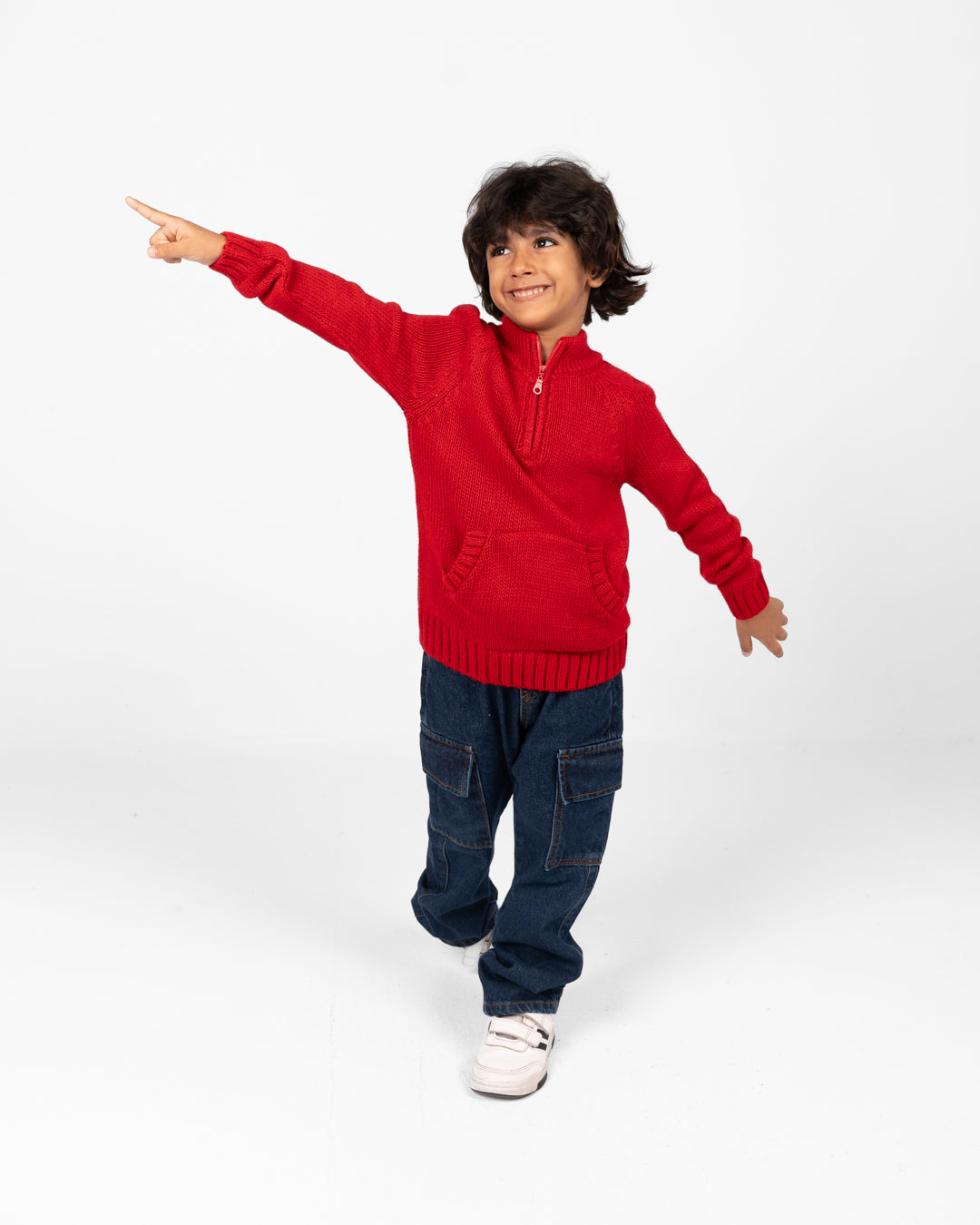 بلوفر محبوك برقبة عالية