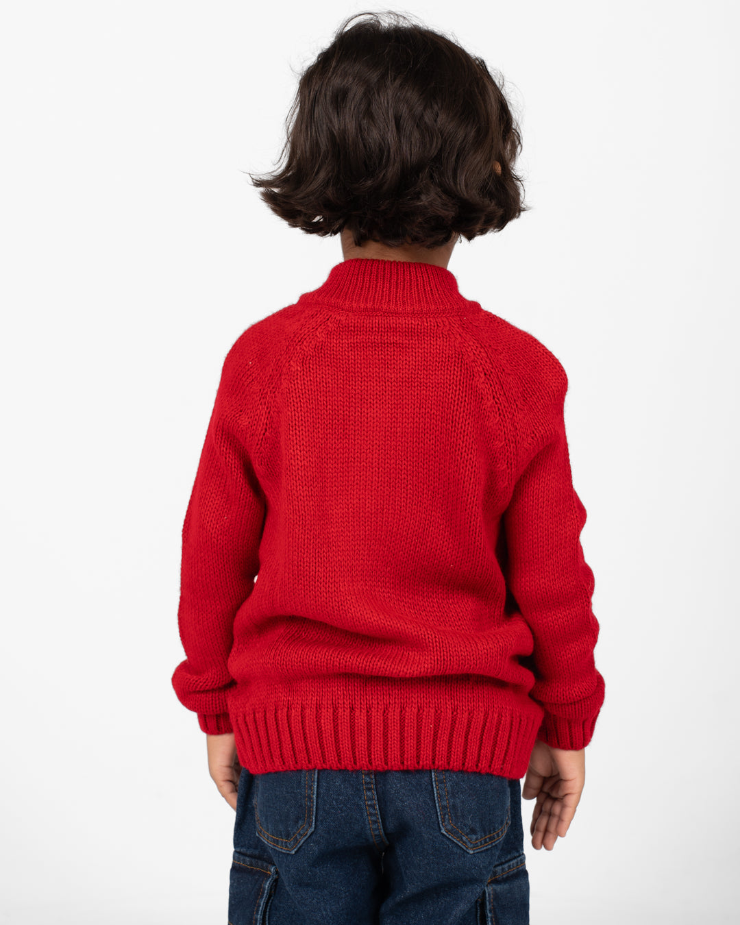 بلوفر محبوك برقبة عالية