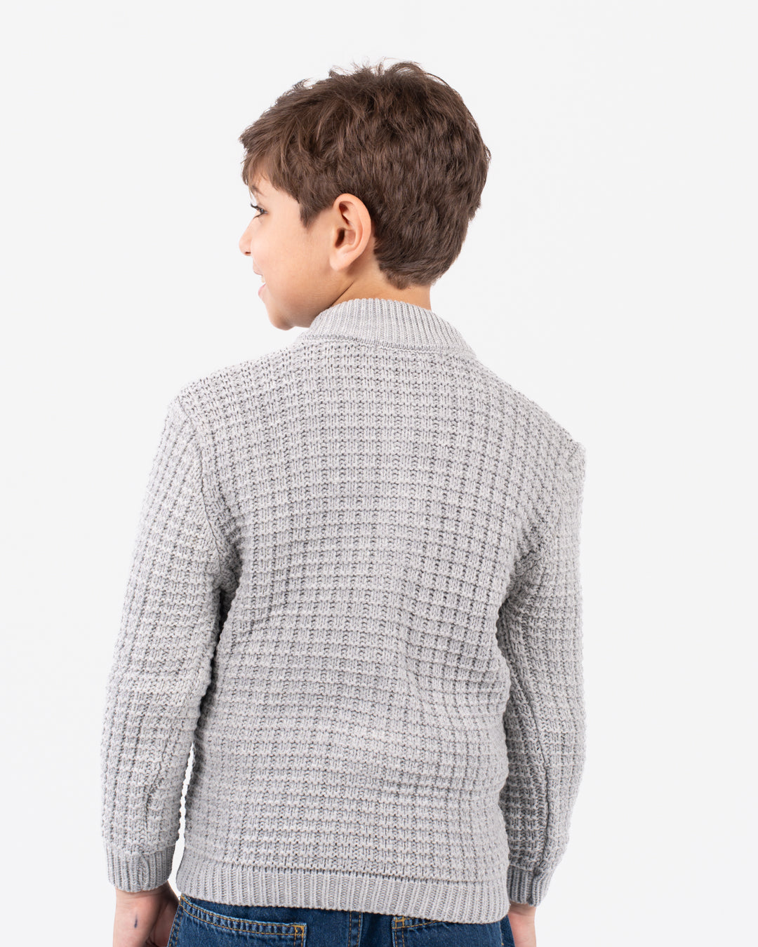 Waffle Knit Boy Pullover