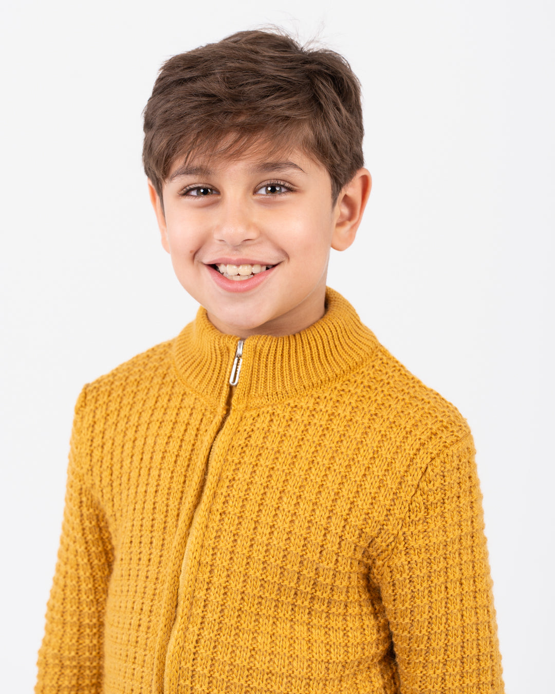Waffle Knit Boy Pullover