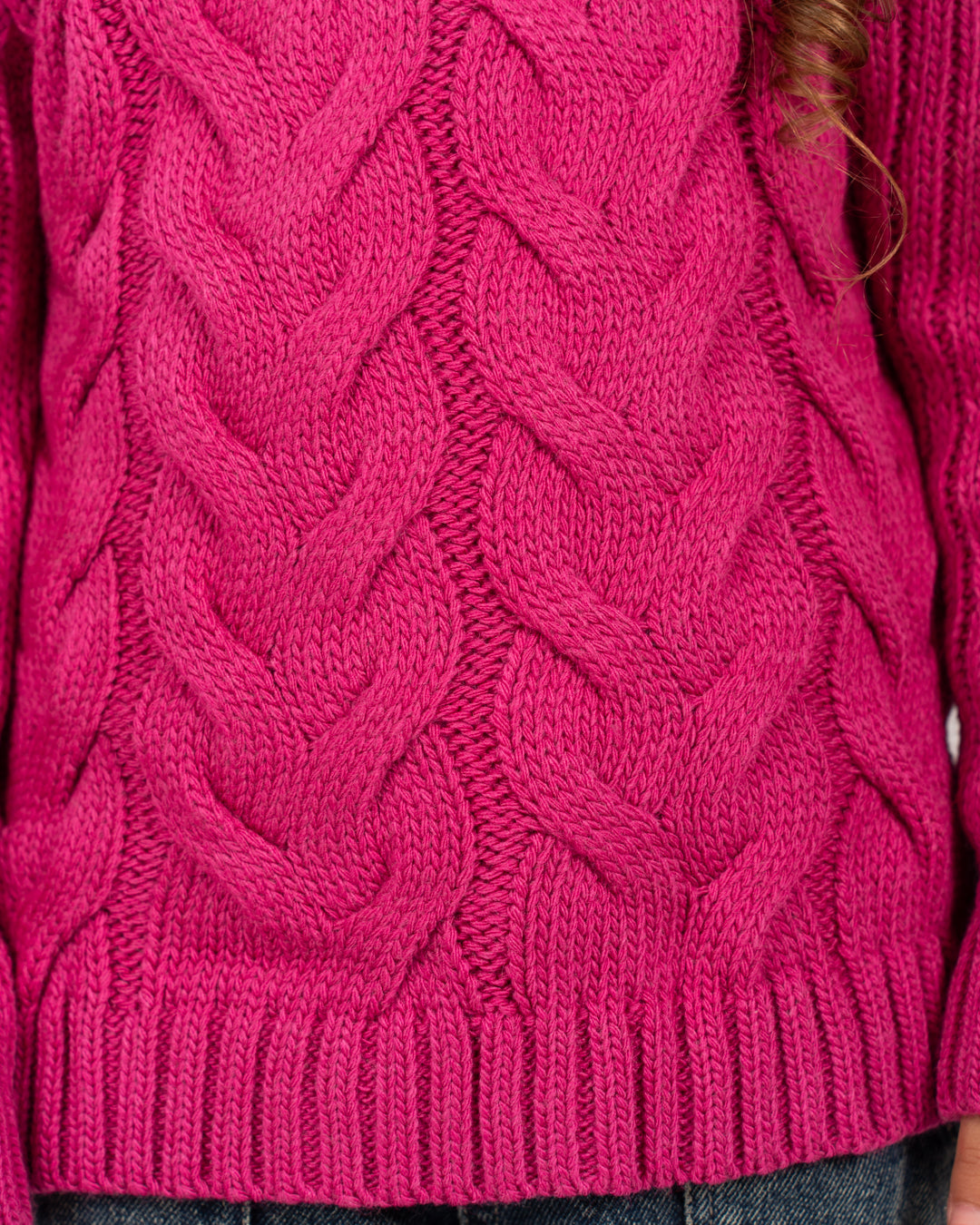 Braided Girl Pullover
