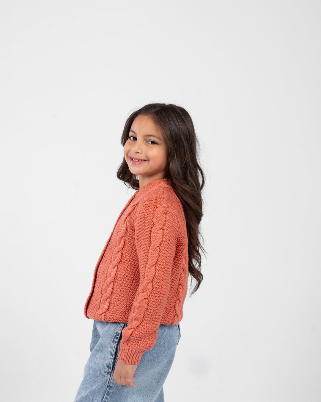 Buttoned Girl Braids Pullover