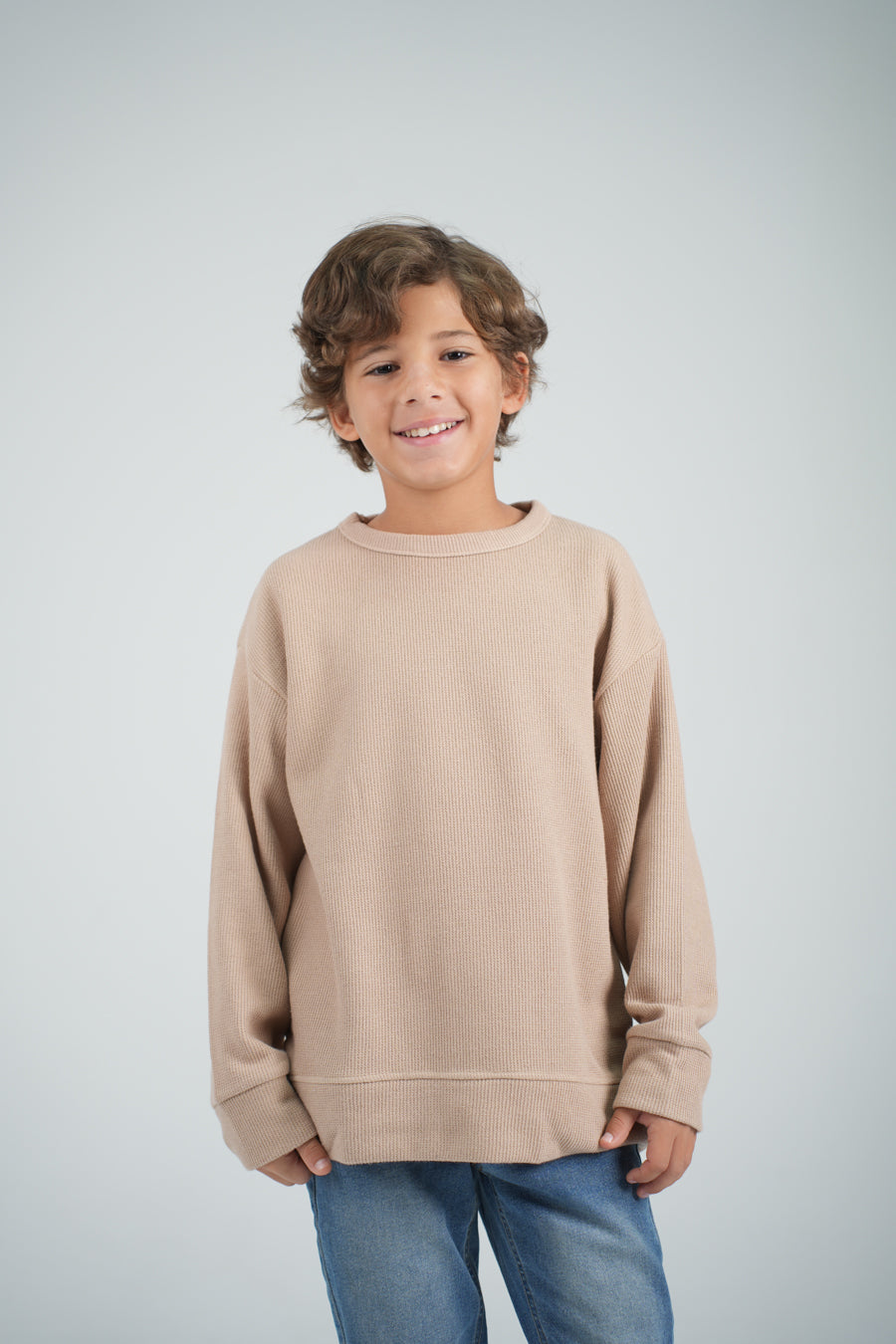 Boys Jacquard Sweat Shirt