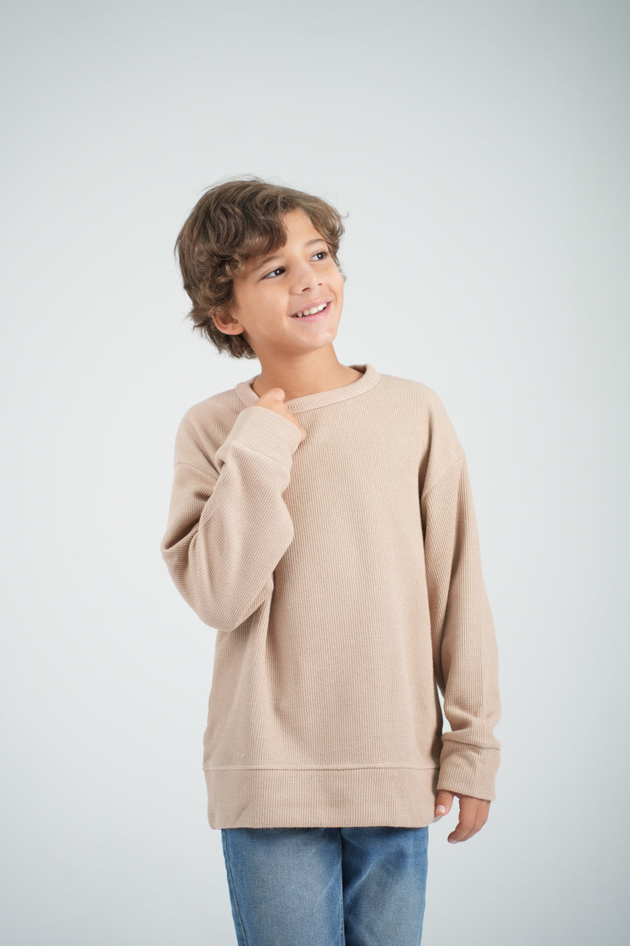 Boys Jacquard Sweat Shirt
