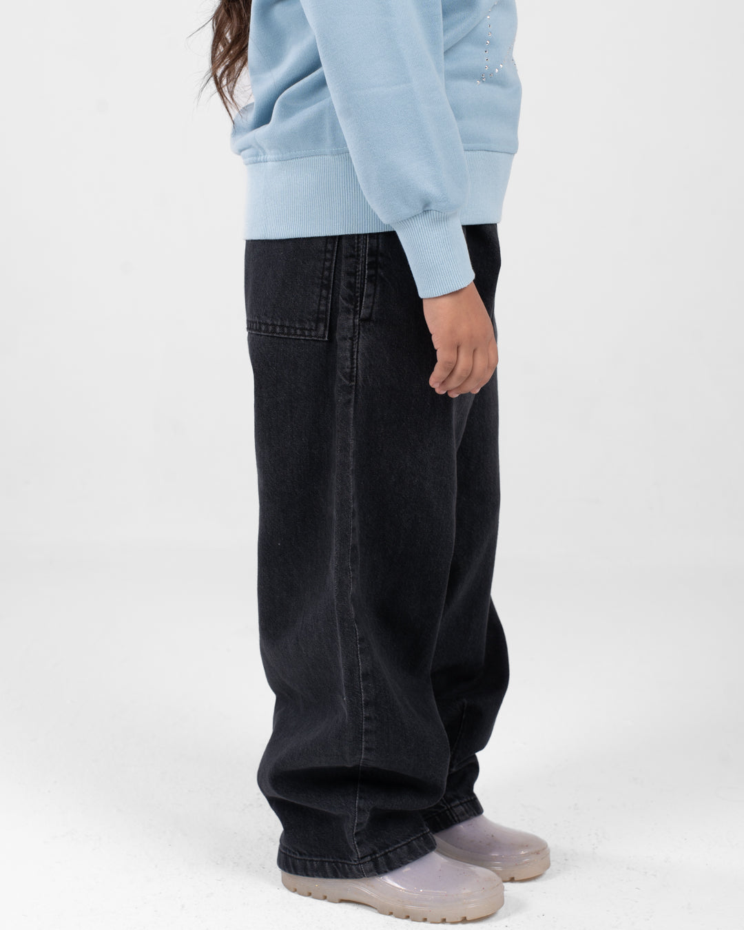 بنطلون جينز بقصة عادية للبنات