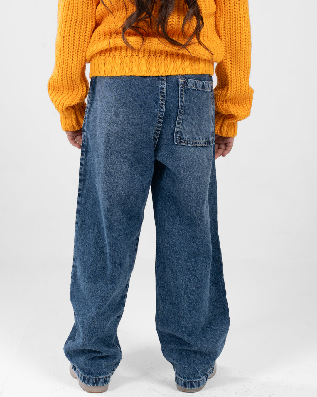 بنطلون جينز بقصة عادية للبنات