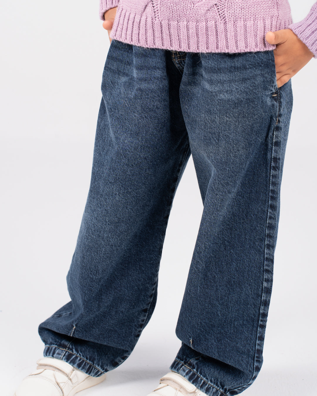 بنطلون جينز بقصة عادية للبنات