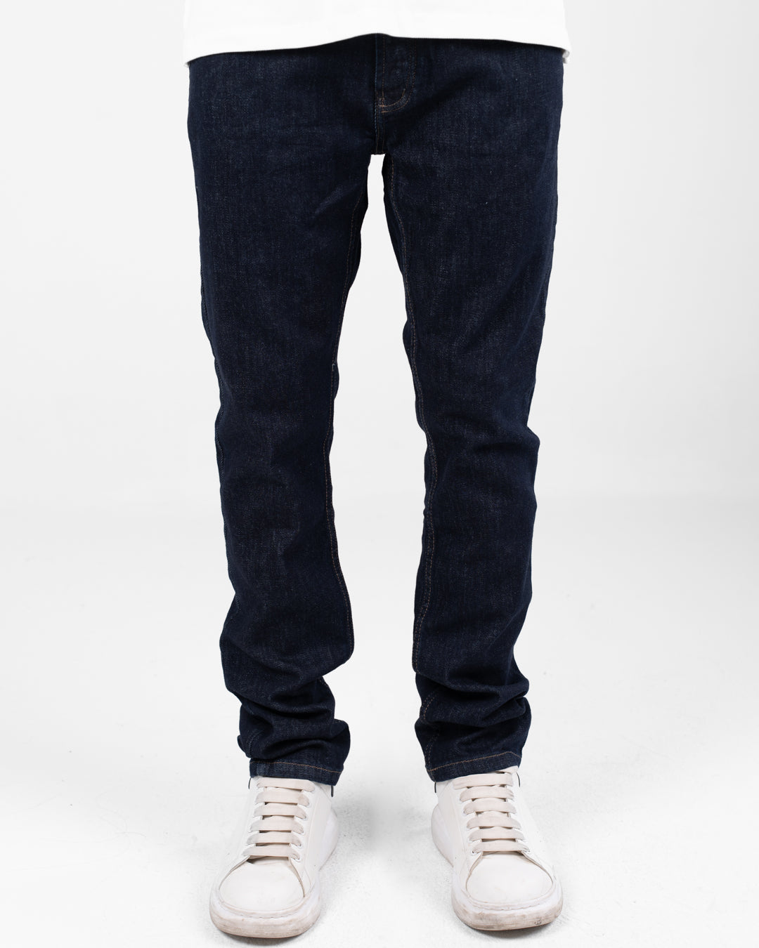 Denim Slim Pants With Pockets
