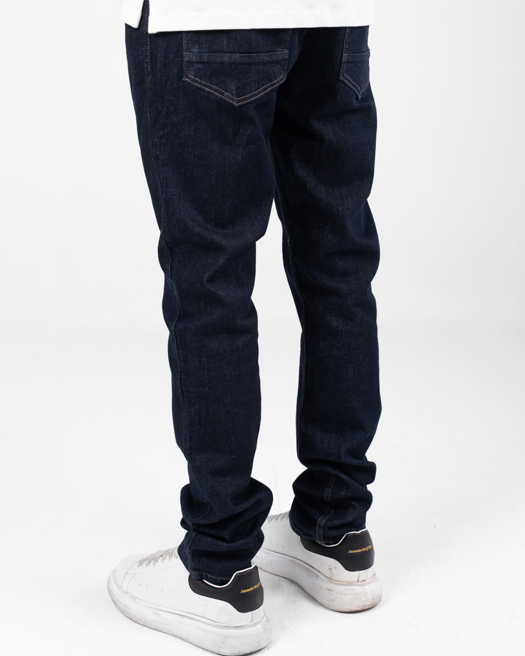 Denim Slim Pants With Pockets