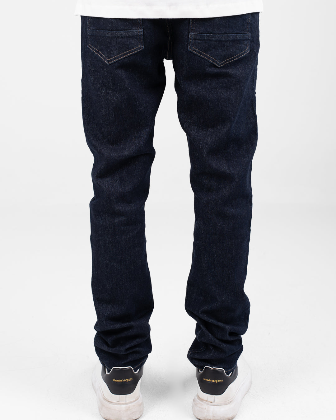 Denim Slim Pants With Pockets