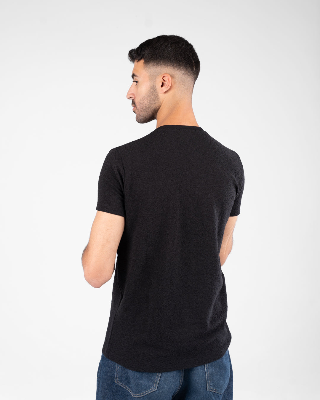 Half Sleeves Jaquard T-shirt