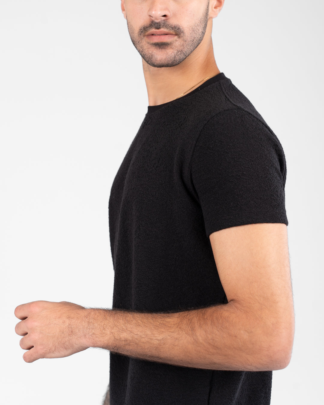 Half Sleeves Jaquard T-shirt