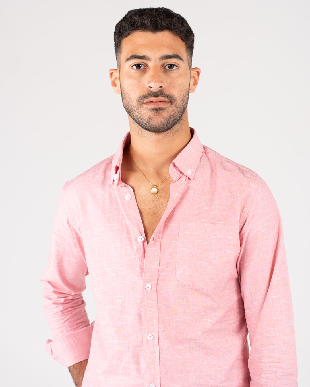 قميص رجالي كاجوال بأكمام طويلة