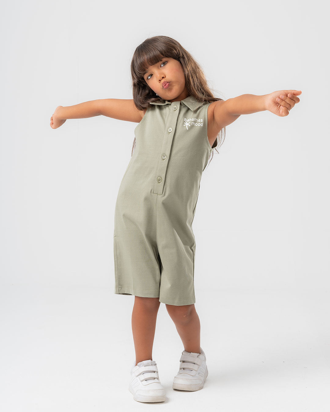 Girls Printed Jumpsuit