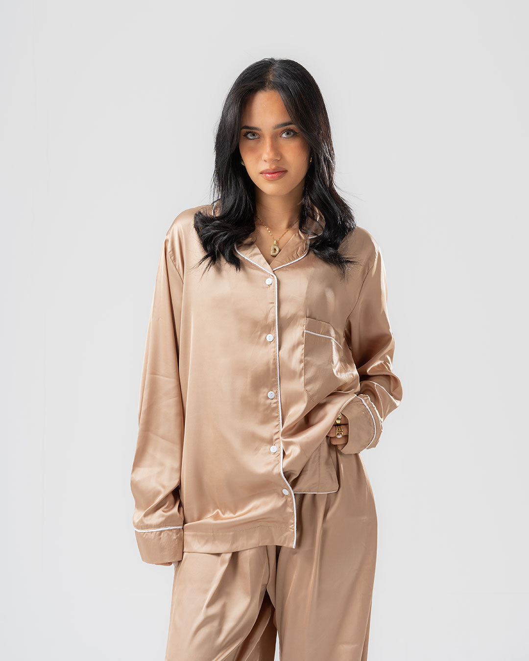 Womens Satin PJ Set
