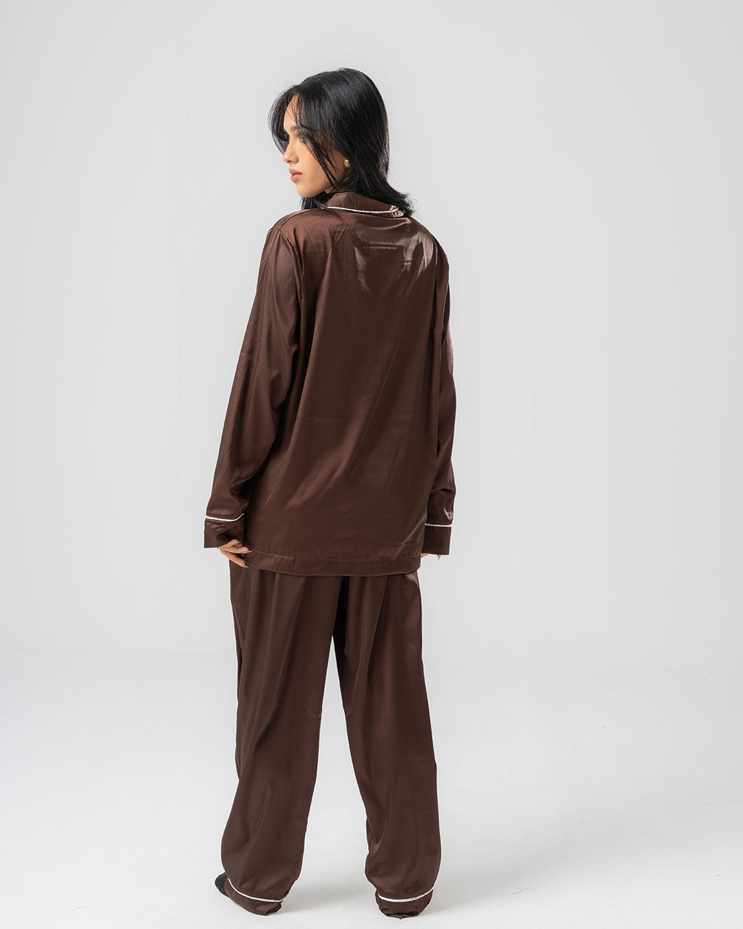 Womens Satin PJ Set