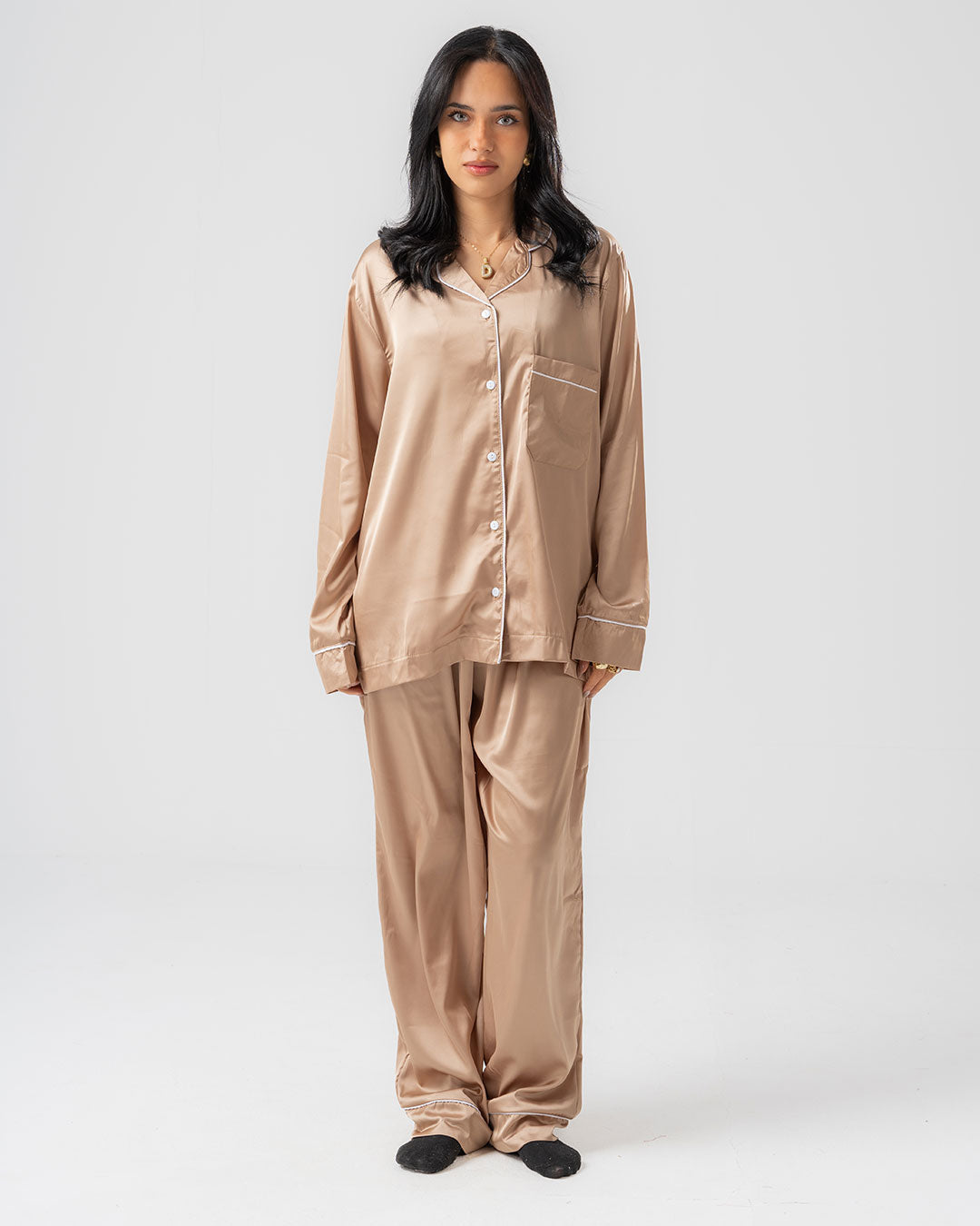 Womens Satin PJ Set