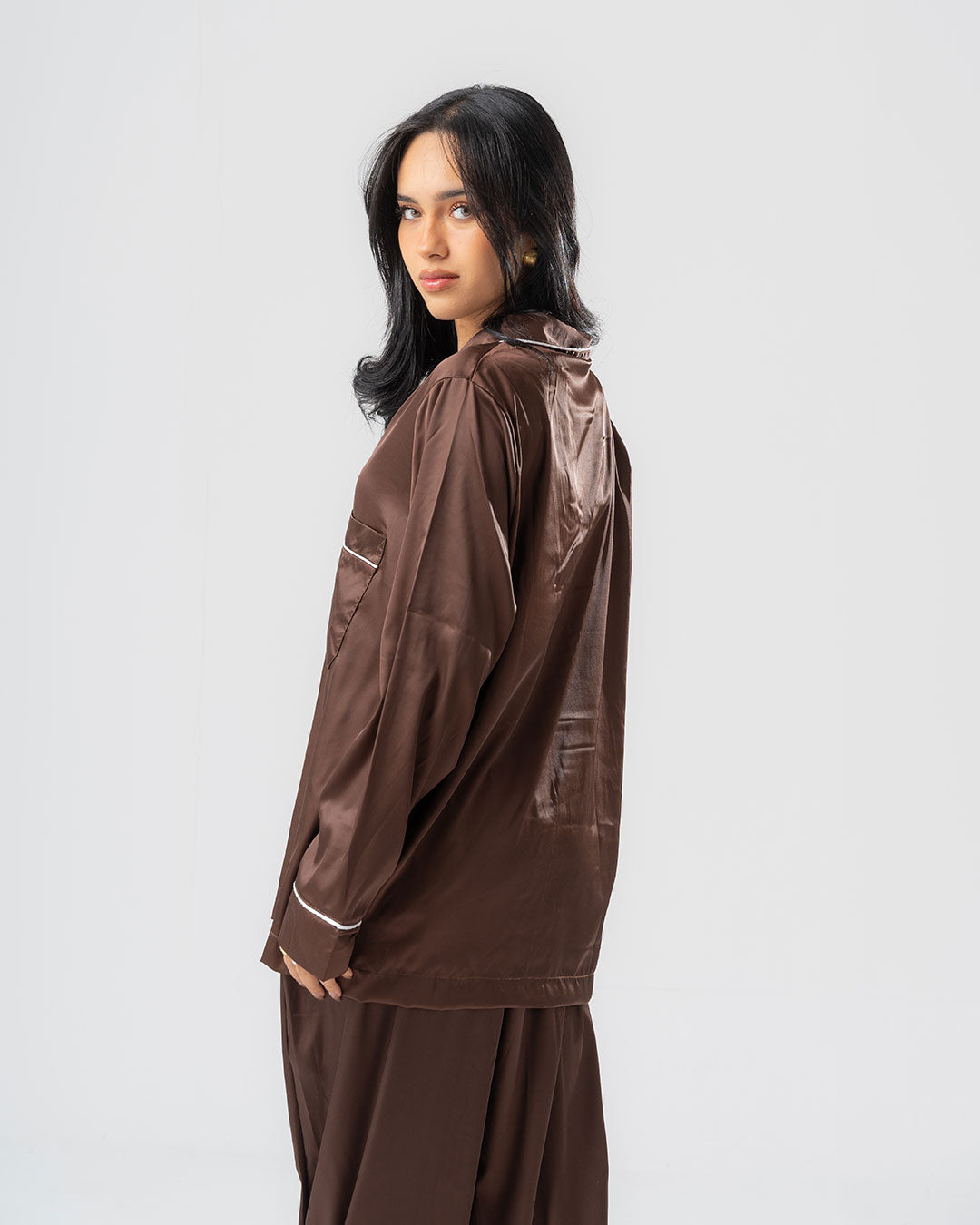 Womens Satin PJ Set