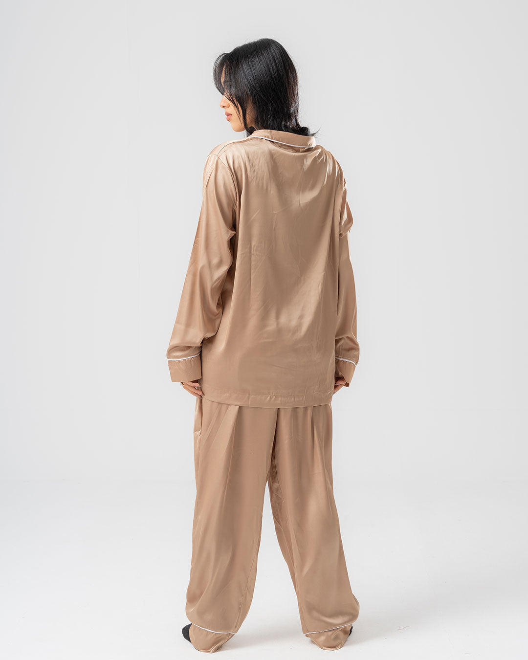 Womens Satin PJ Set