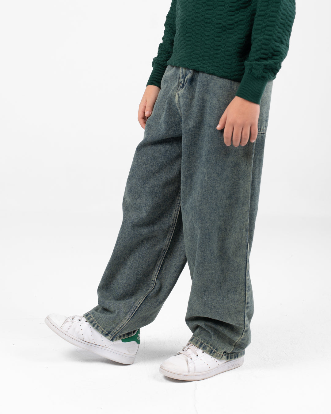 Denim Wide Leg Pants