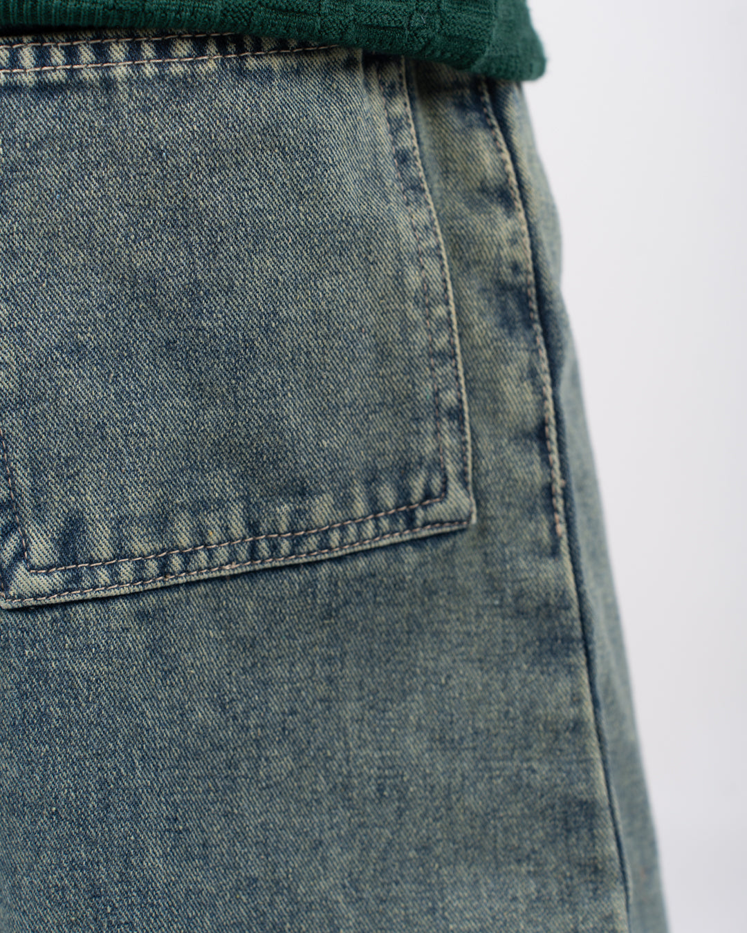 Denim Wide Leg Pants