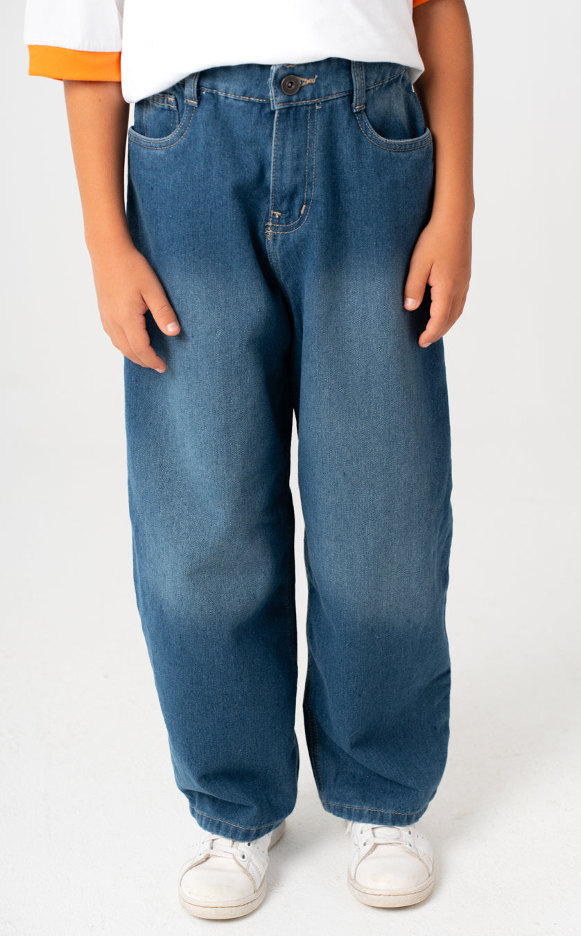 Denim Wide Leg Pants