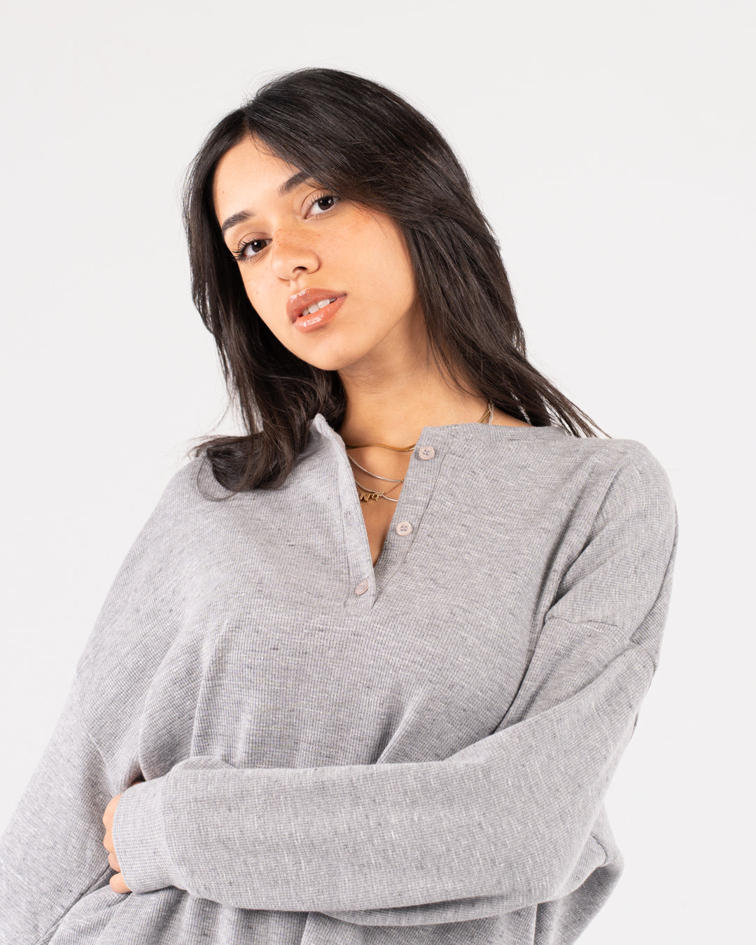 تي شيرت جاكار خفيف للنساء