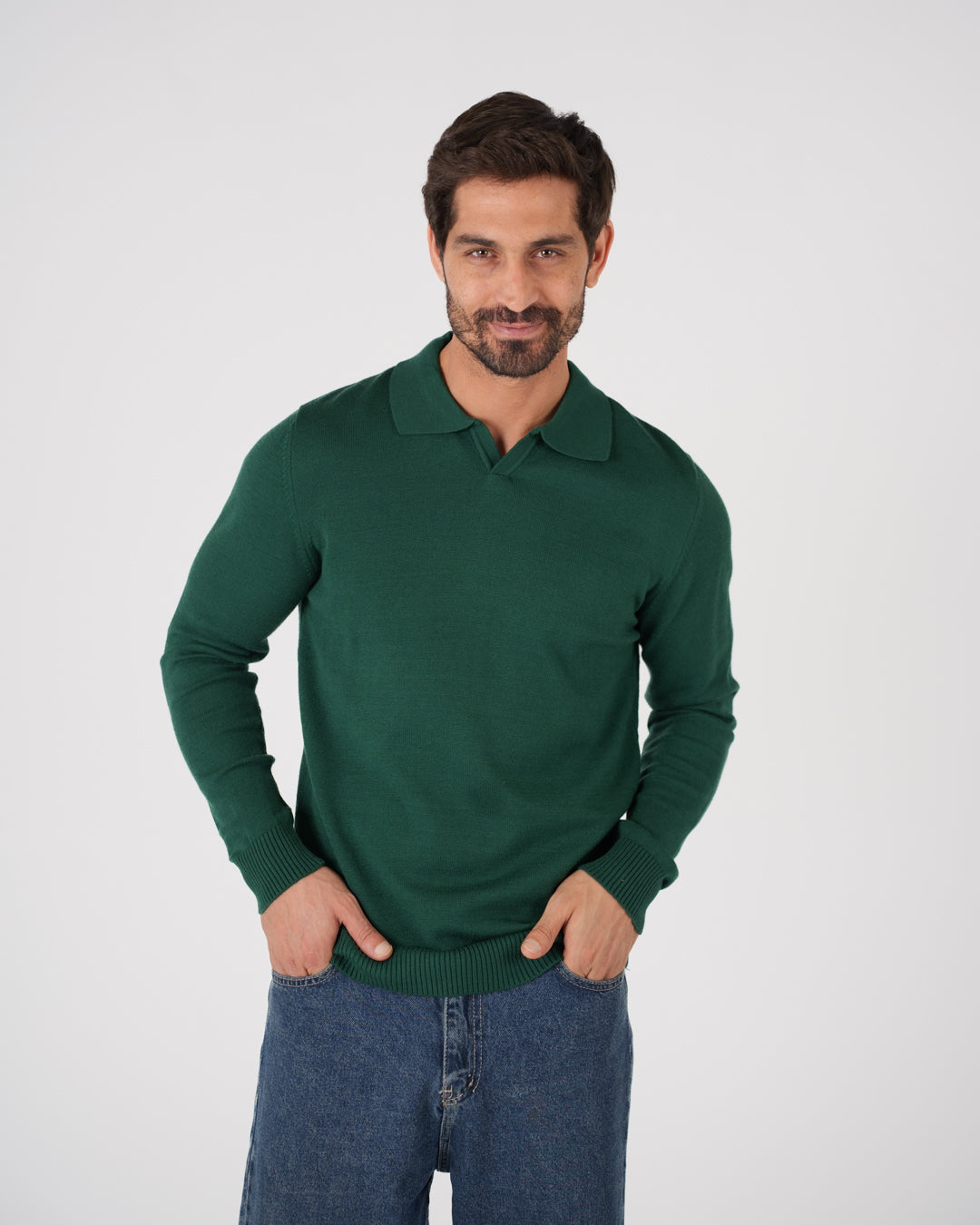 بلوفر رجالي بياقة