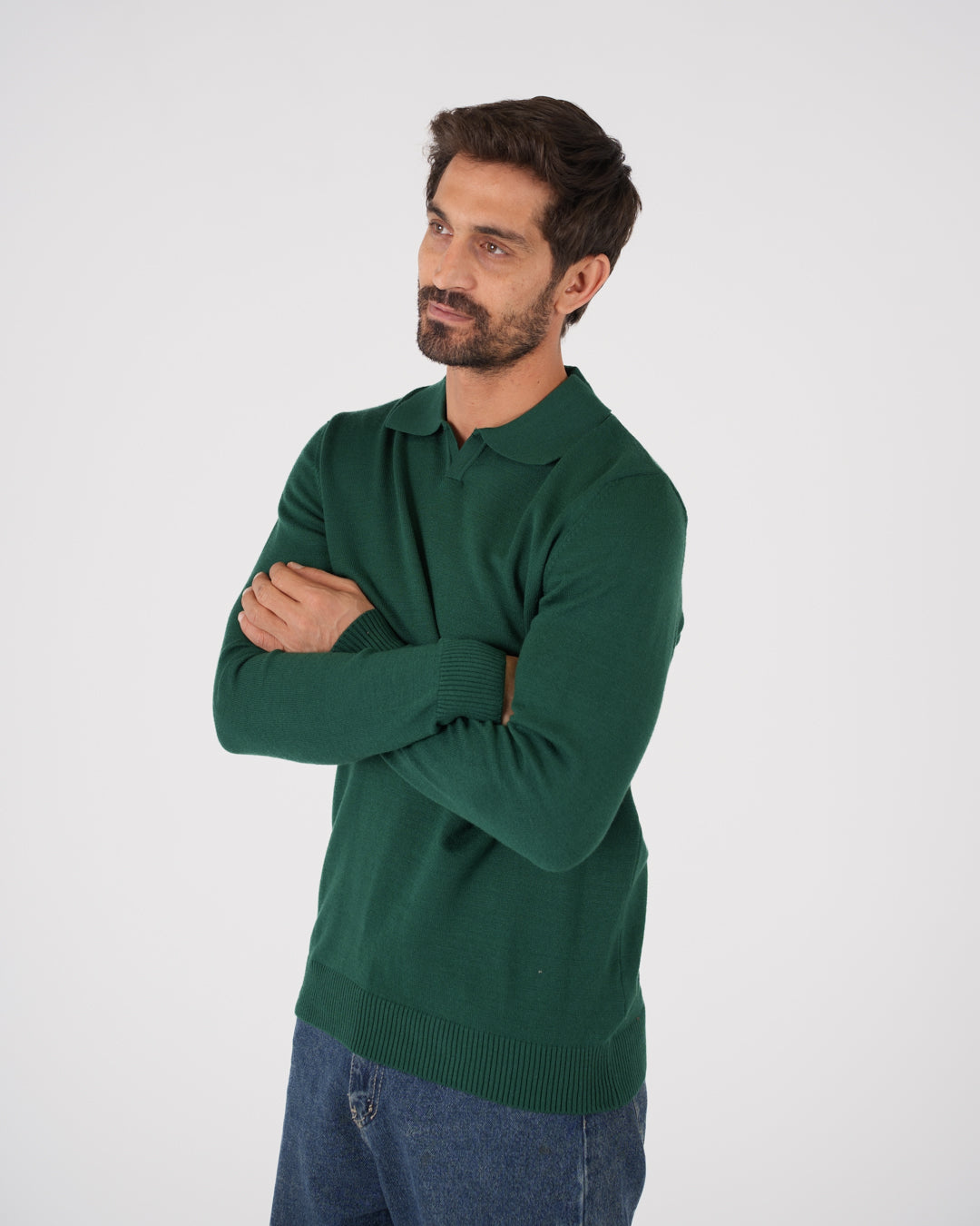 بلوفر رجالي بياقة