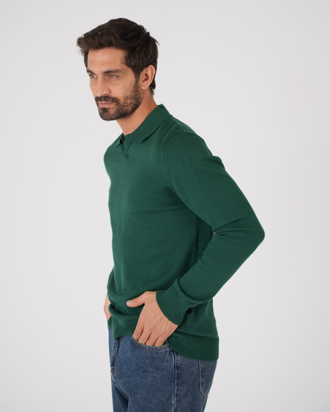 بلوفر رجالي بياقة