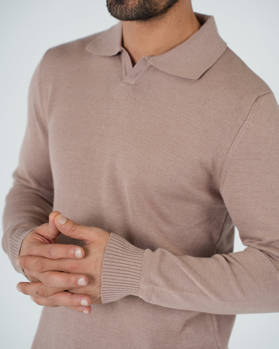 بلوفر رجالي بياقة