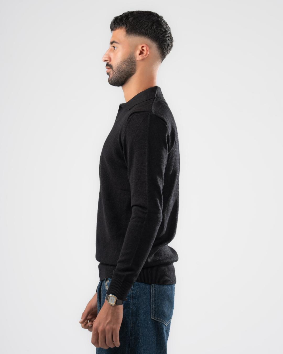 بلوفر رجالي بياقة