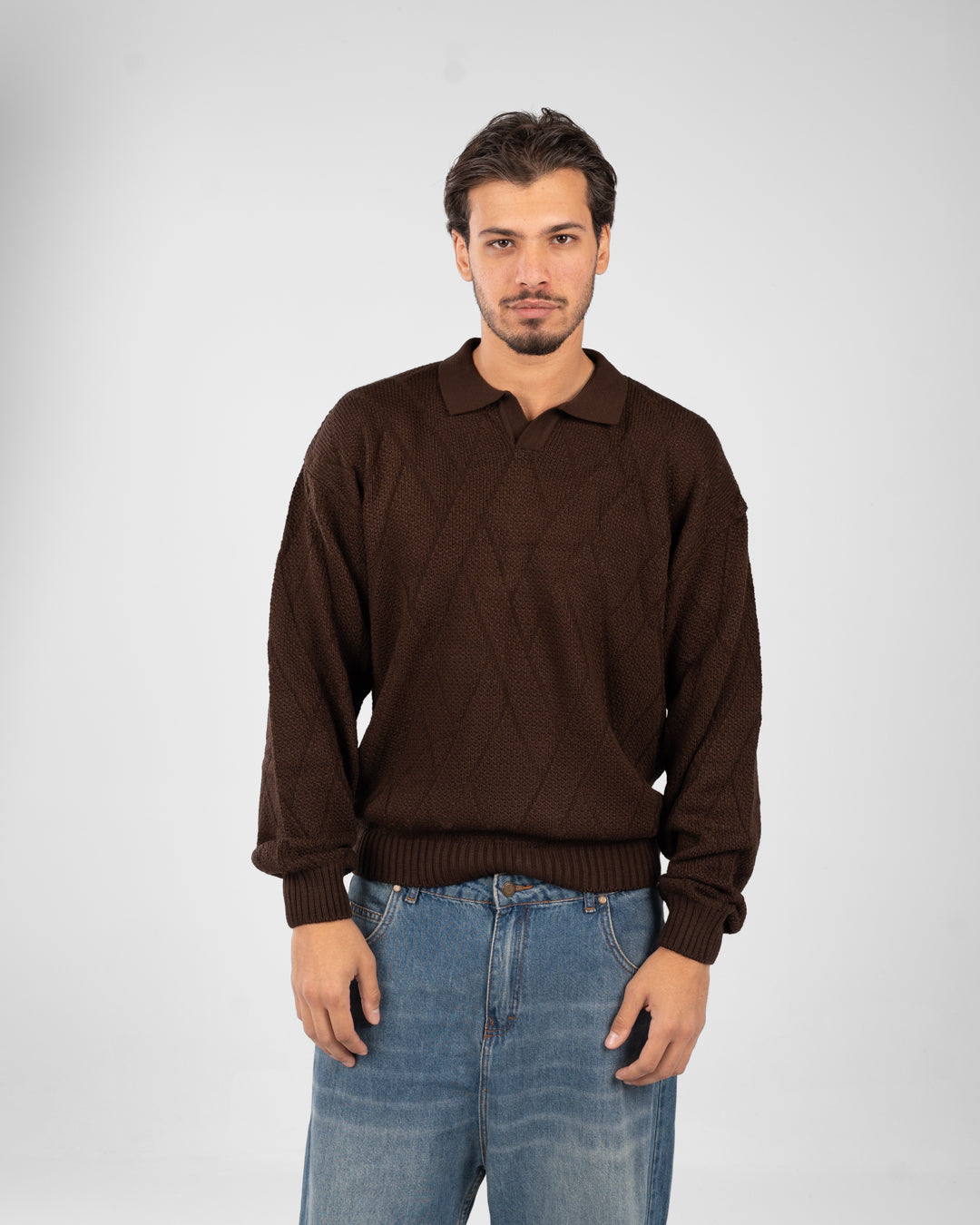 بلوفر بولو سادة للرجال