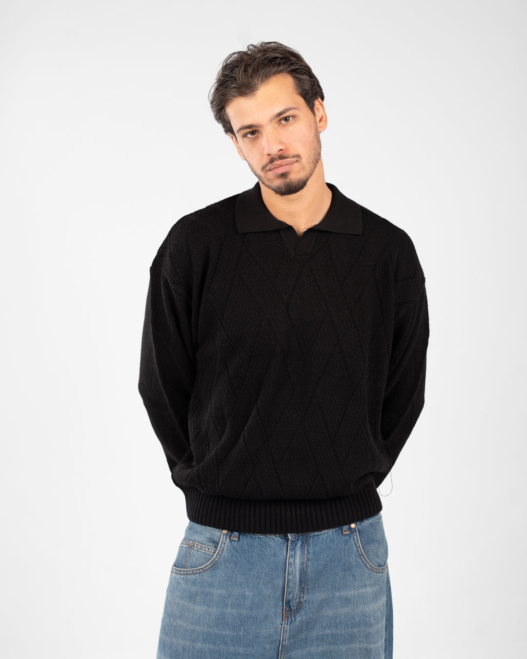 بلوفر بولو سادة للرجال