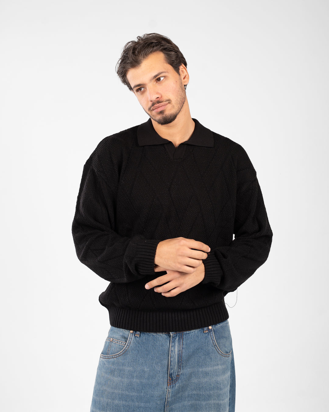 بلوفر بولو سادة للرجال