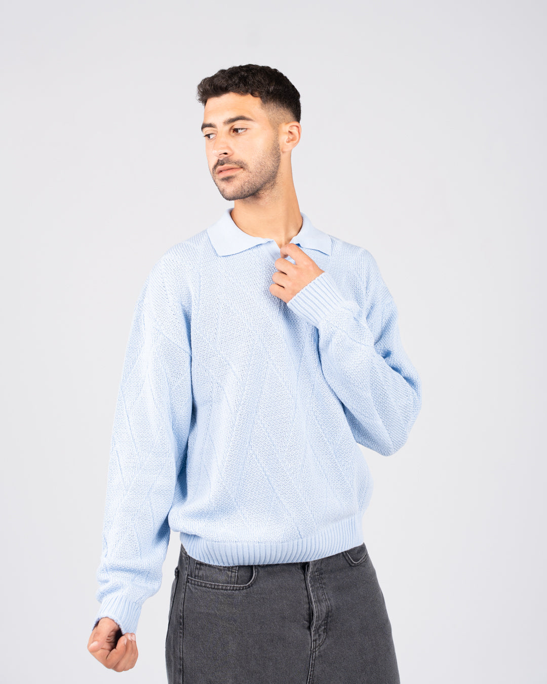 بلوفر بولو سادة للرجال