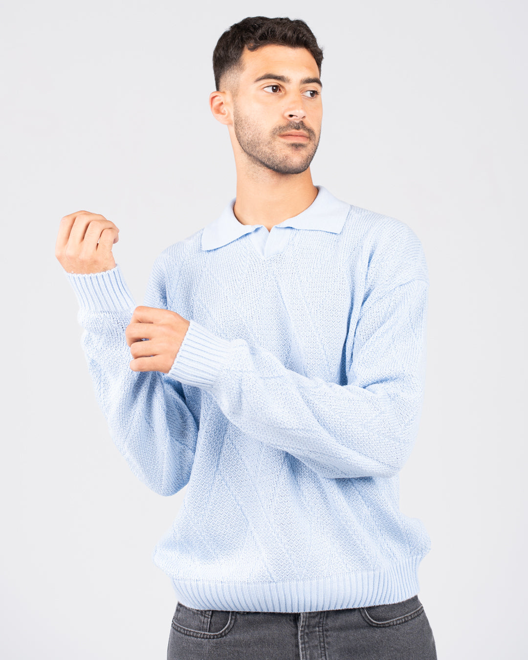 بلوفر بولو سادة للرجال