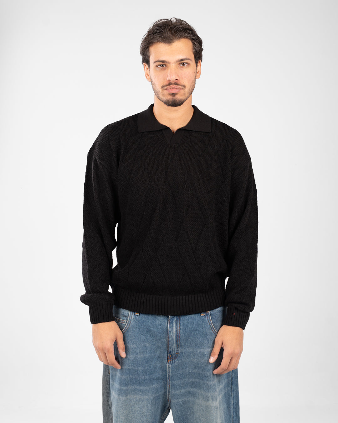 بلوفر بولو سادة للرجال