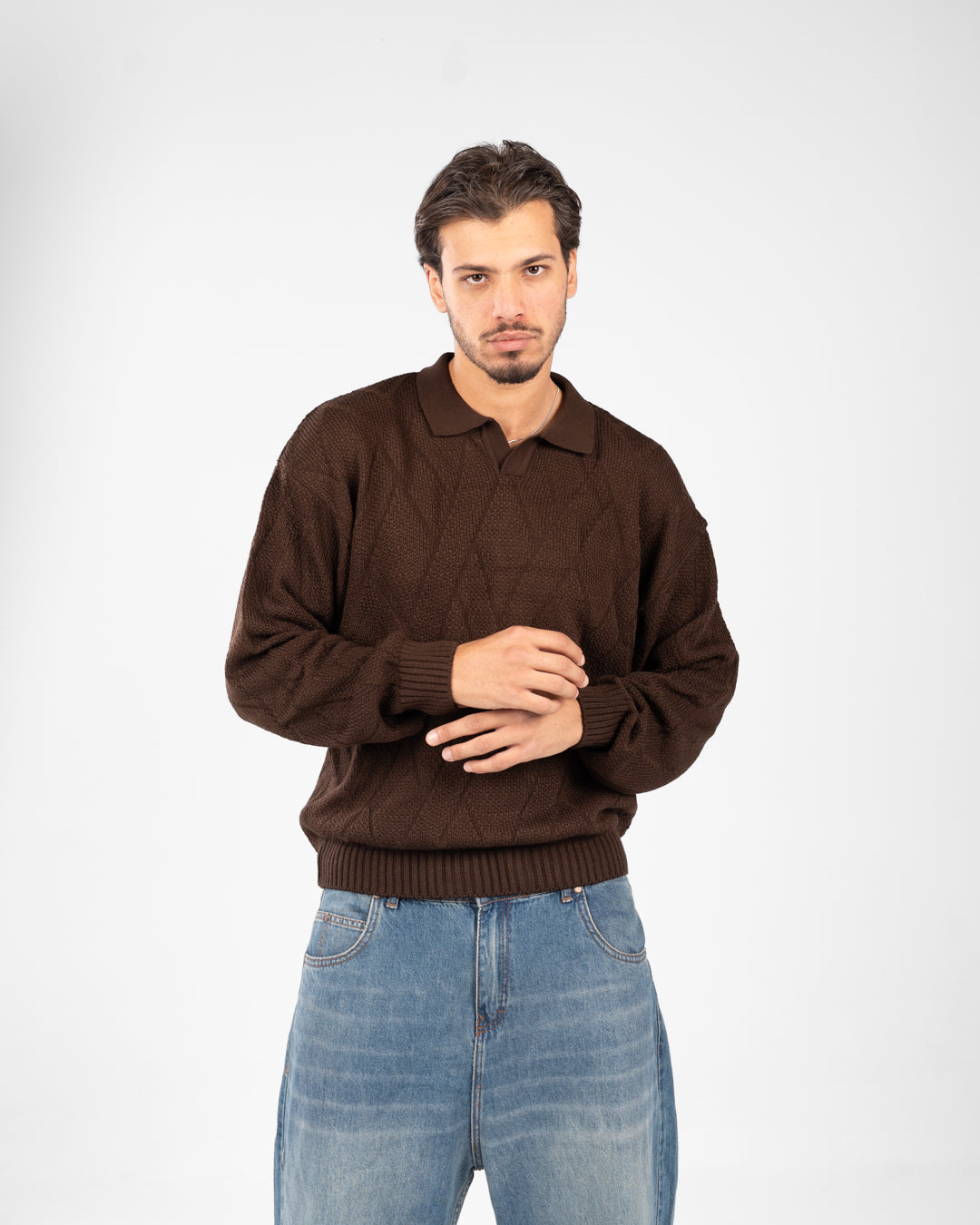 بلوفر بولو سادة للرجال