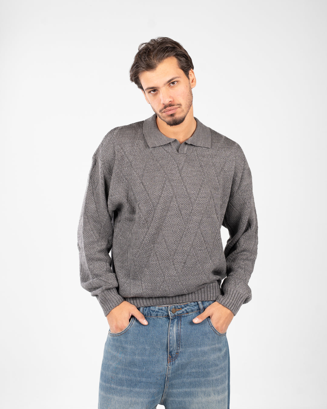 بلوفر بولو سادة للرجال