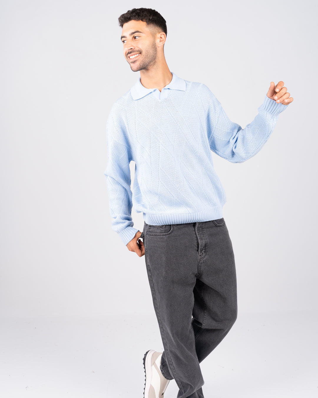 بلوفر بولو سادة للرجال