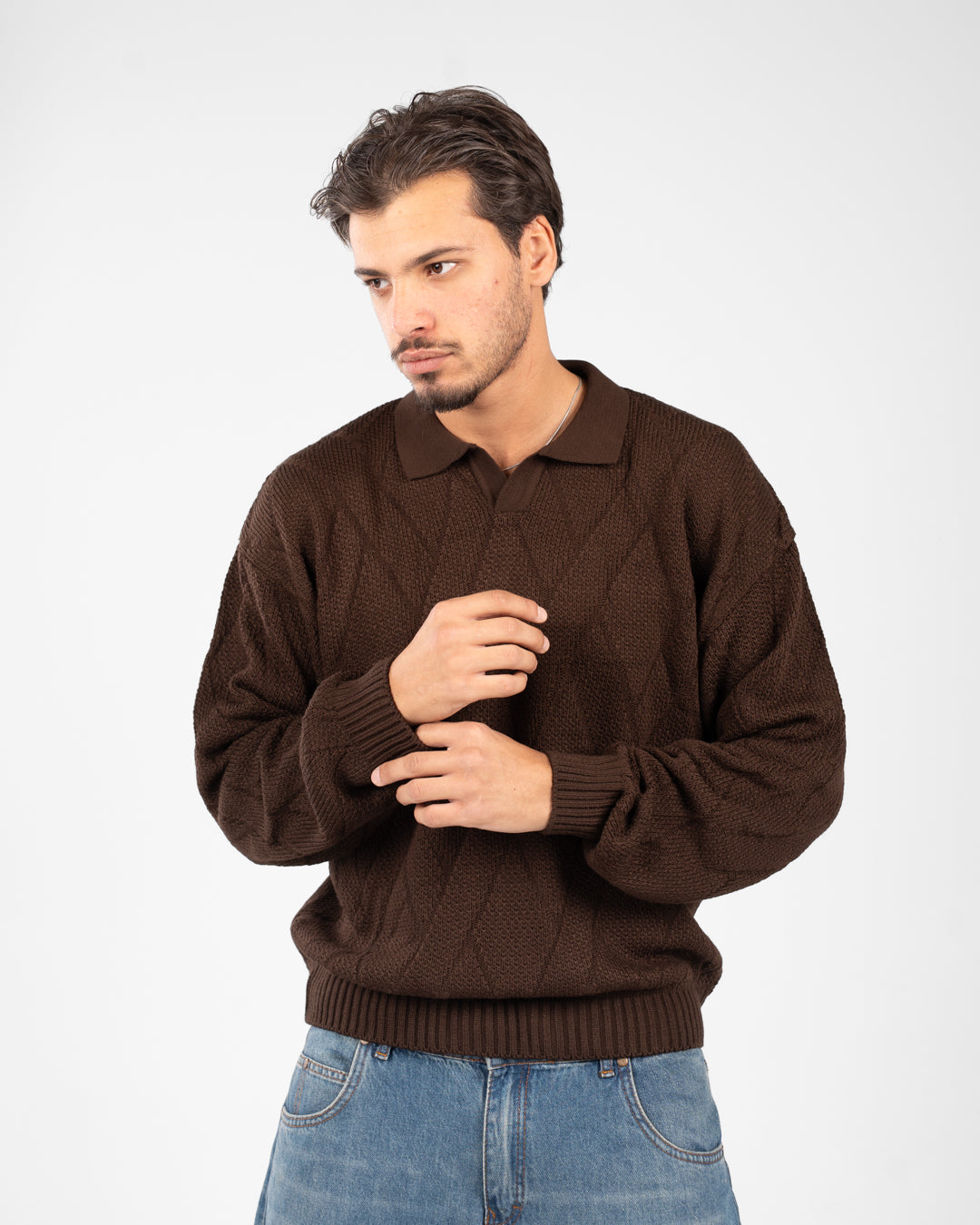 بلوفر بولو سادة للرجال