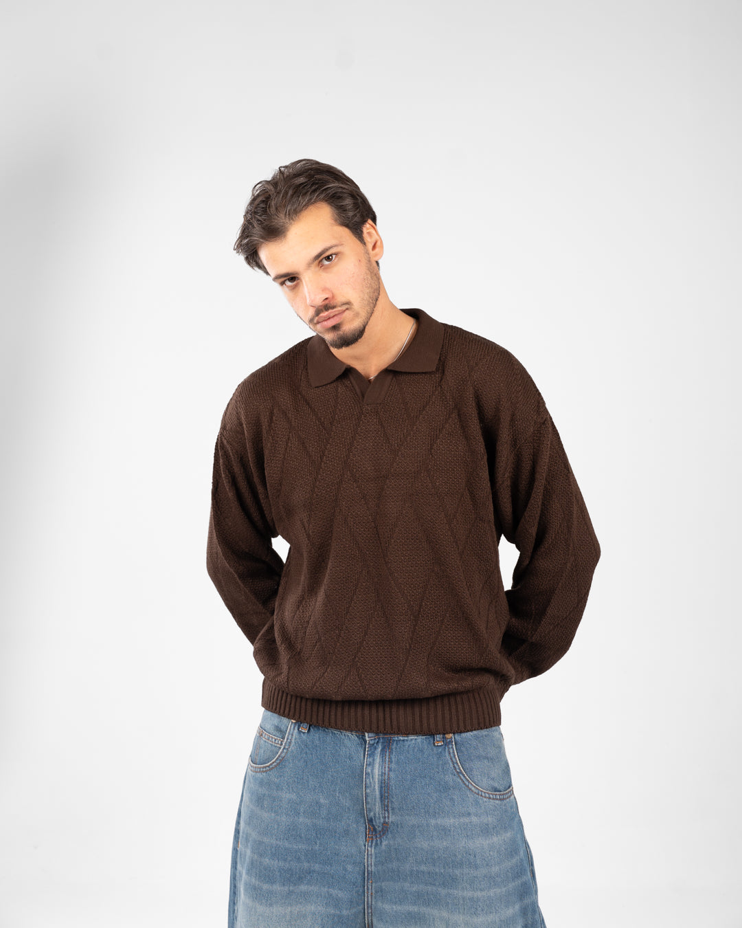 بلوفر بولو سادة للرجال