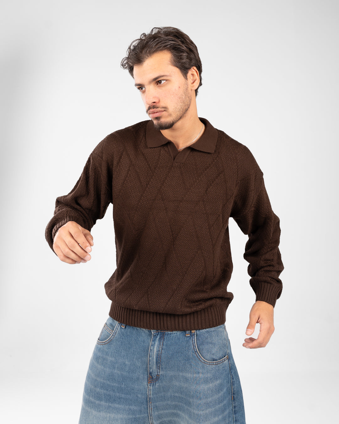 بلوفر بولو سادة للرجال